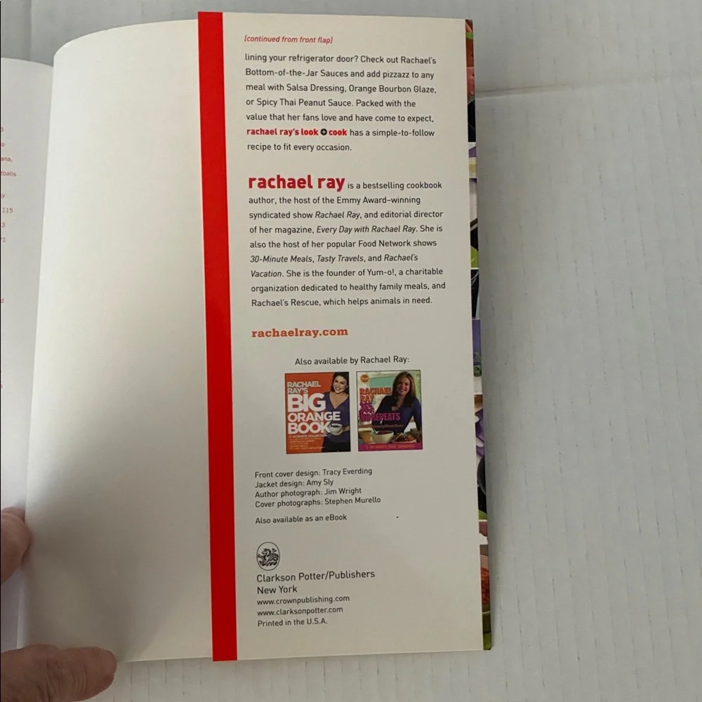 Rachel Ray Cookbook Look + Cook With Photos  Soft Cover